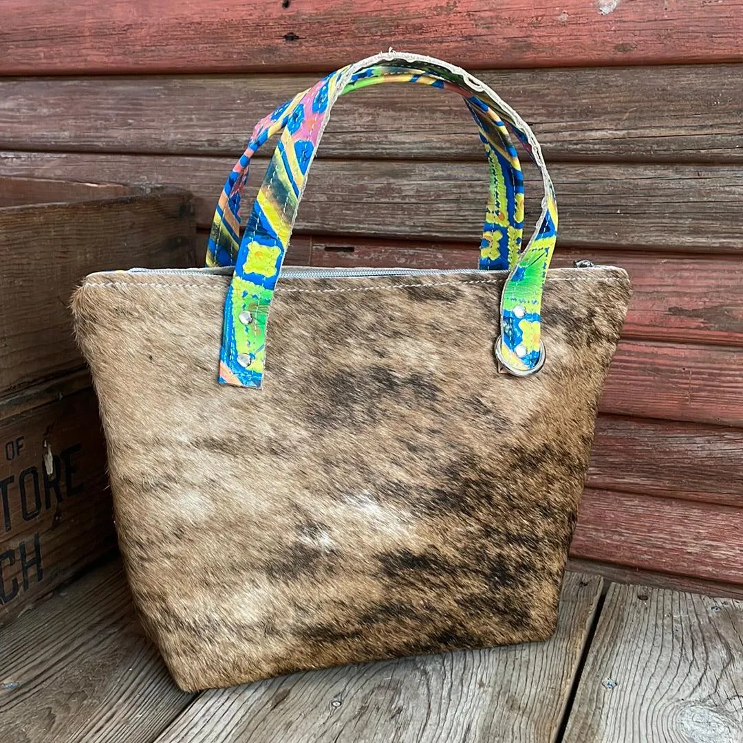 013 Feed Bag - Brindle w/ Neon Trip
