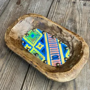 082 Small Décor Bowl -  w/ Neon Trip