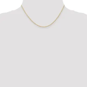 14k Yellow Gold 1.35 mm Cable Rope Chain