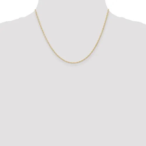 14k Yellow Gold 1.35 mm Cable Rope Chain