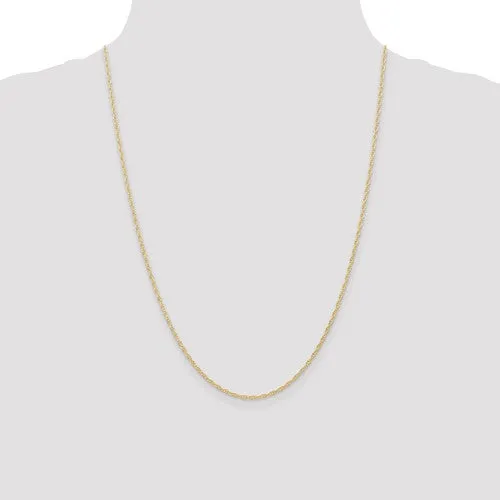 14k Yellow Gold 1.35 mm Cable Rope Chain