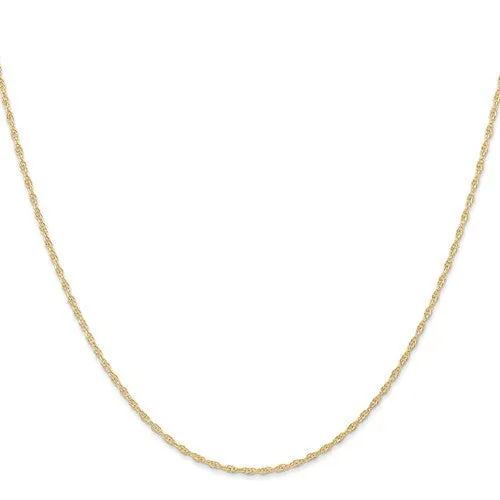 14k Yellow Gold 1.35 mm Cable Rope Chain