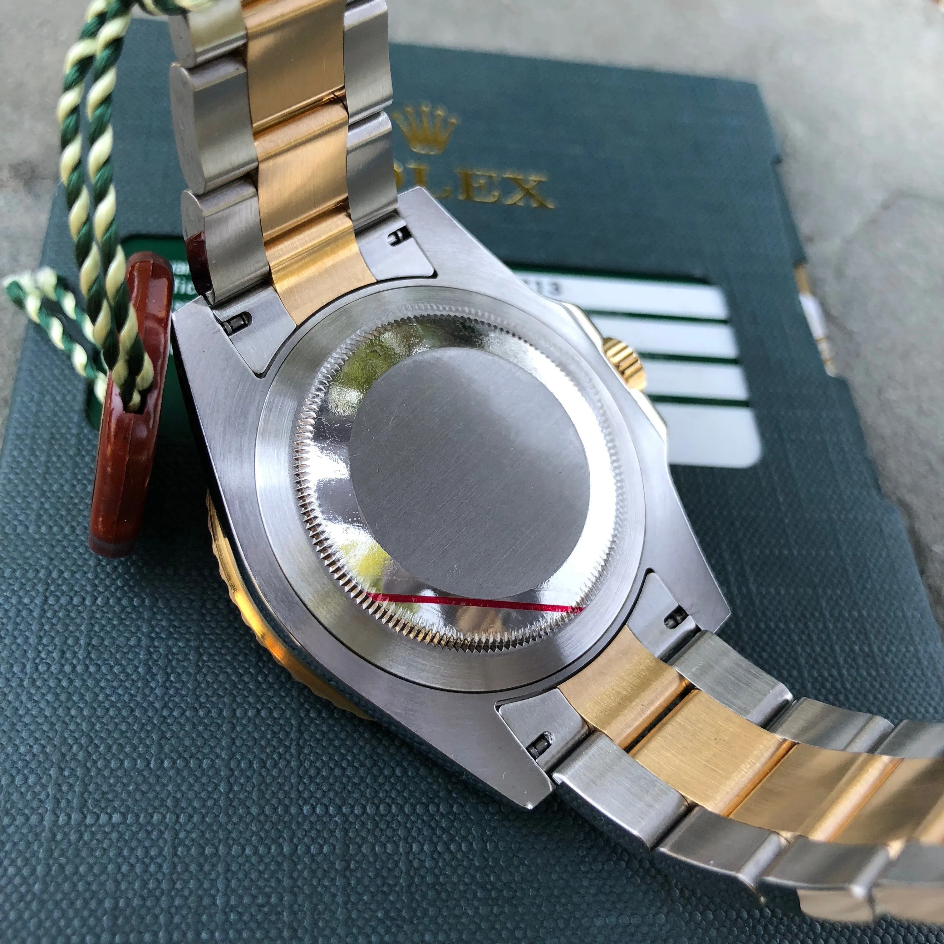 2008 Rolex GMT Master II 116713 Two Tone Steel Gold "M" Serial Watch Box Papers