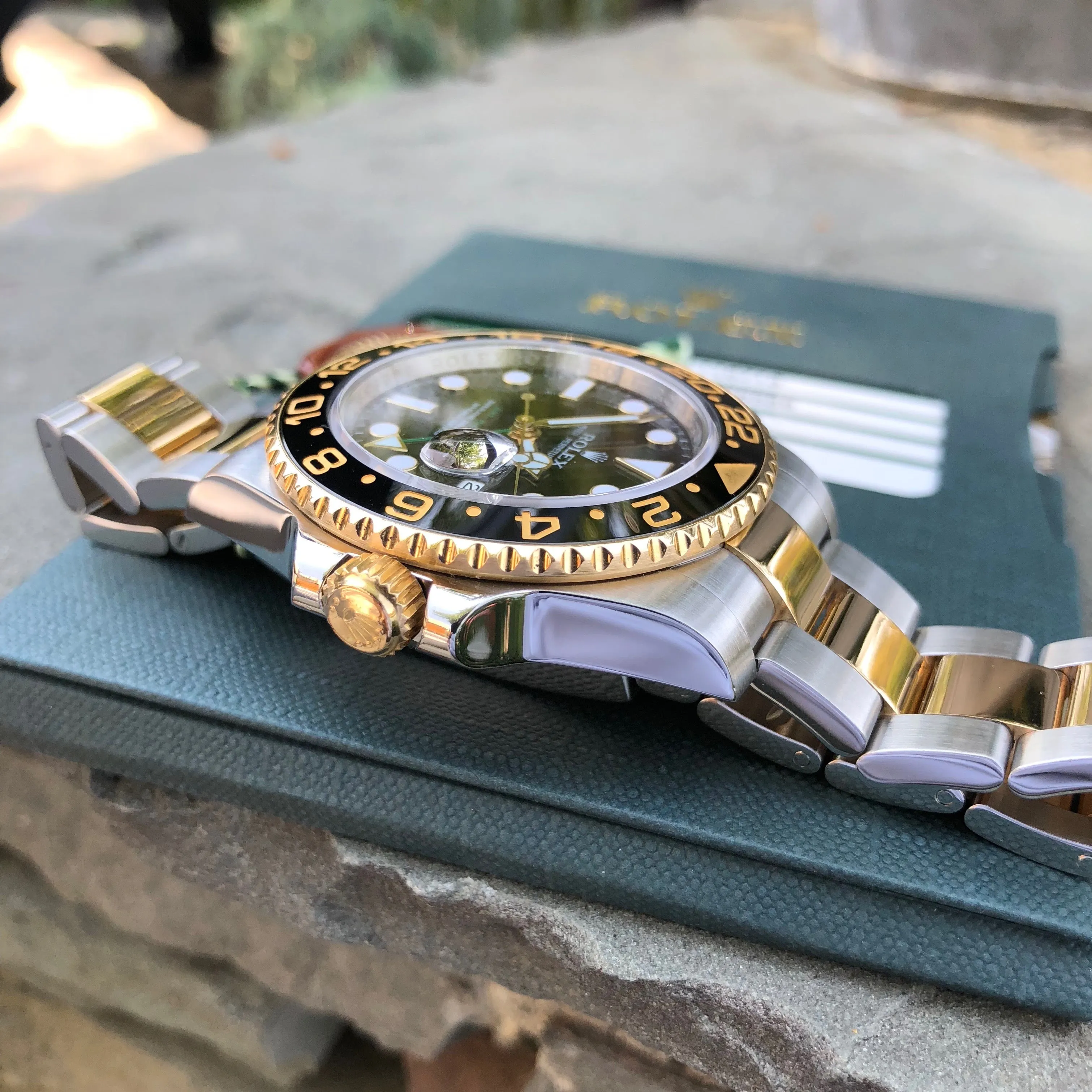 2008 Rolex GMT Master II 116713 Two Tone Steel Gold "M" Serial Watch Box Papers