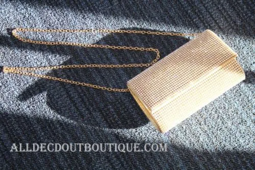 ADO | Crystal Clutch Purse/Wallet Gold