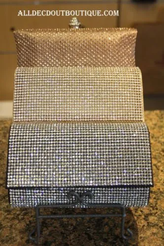 ADO | Crystal Clutch Purse/Wallet Gold
