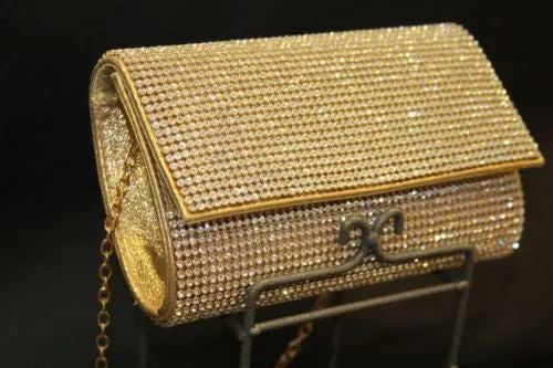 ADO | Crystal Clutch Purse/Wallet Gold