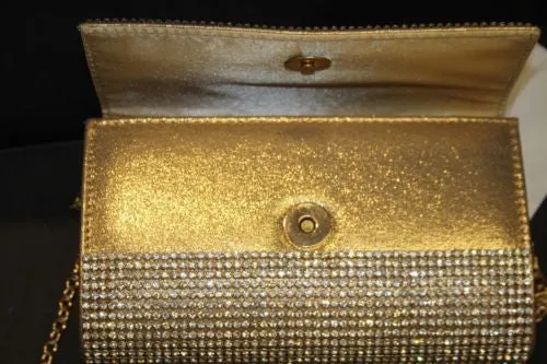 ADO | Crystal Clutch Purse/Wallet Gold