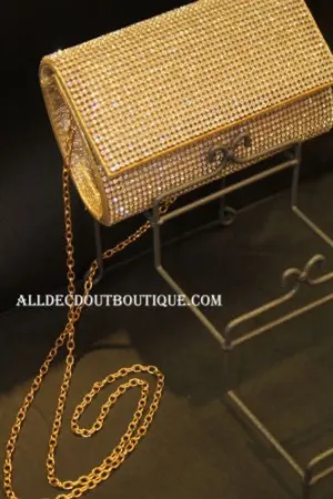 ADO | Crystal Clutch Purse/Wallet Gold