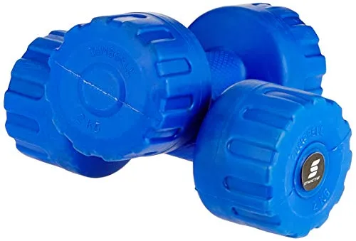 Amazon Brand - Symactive PVC Shell Dumbbells for Home Gym, Set of 2, 2 Kg