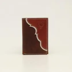 ARIAT 2-TONE TRI-FOLD WALLET