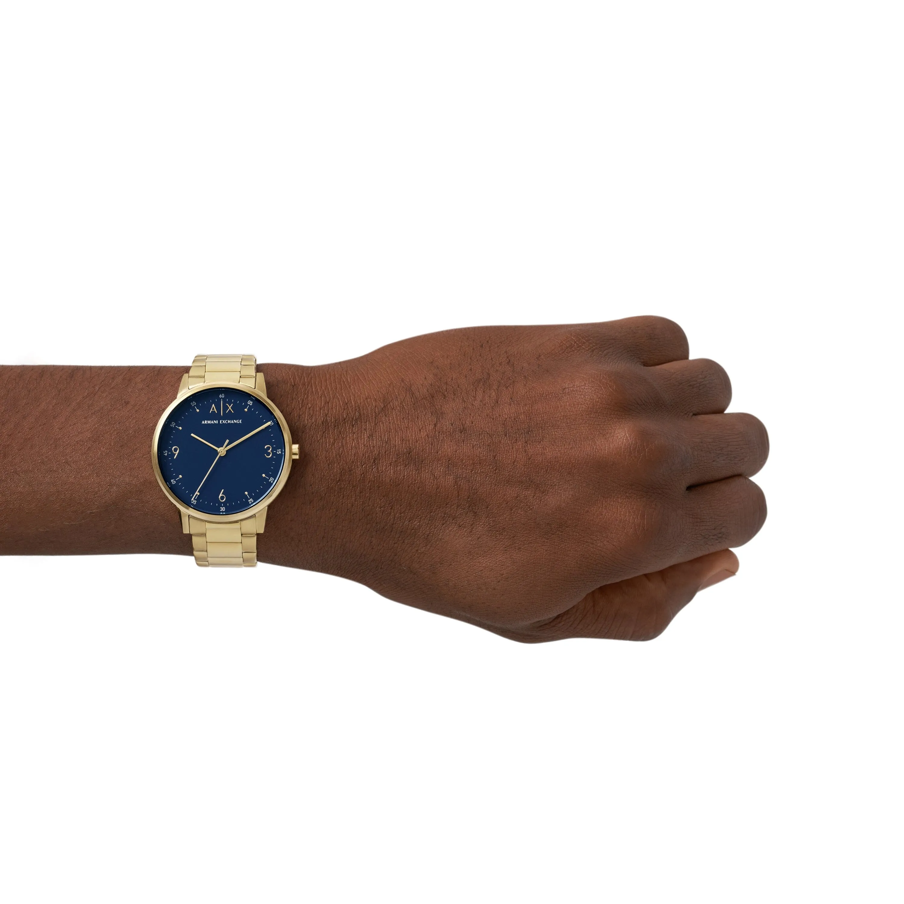Armani Exchange Cayde Gold and Blue Men's Watch AX2749
