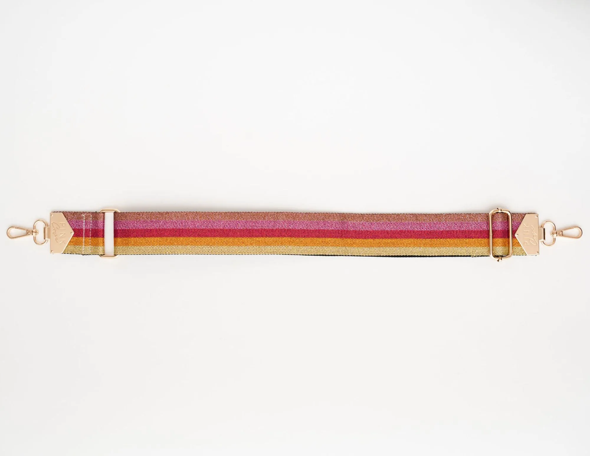 BAG STRAPS - 14K GLITTER PINK/ORANGE