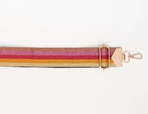 BAG STRAPS - 14K GLITTER PINK/ORANGE