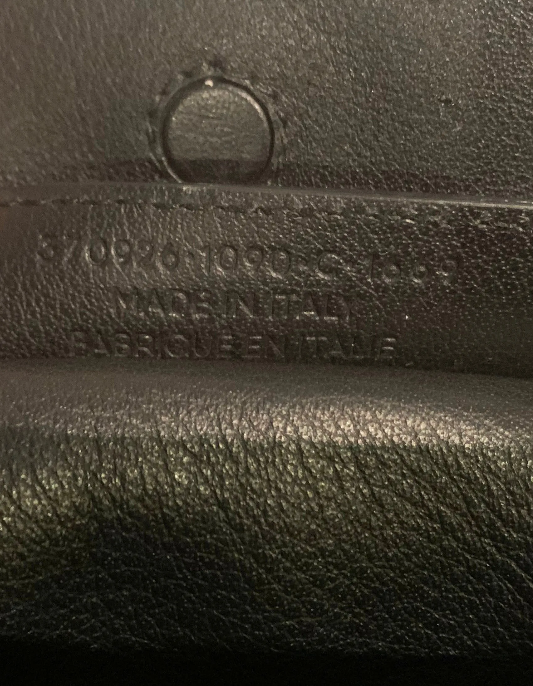 Balenciaga Black Leather Mini Papier A4 Crossbody Tote Bag w/ Neon