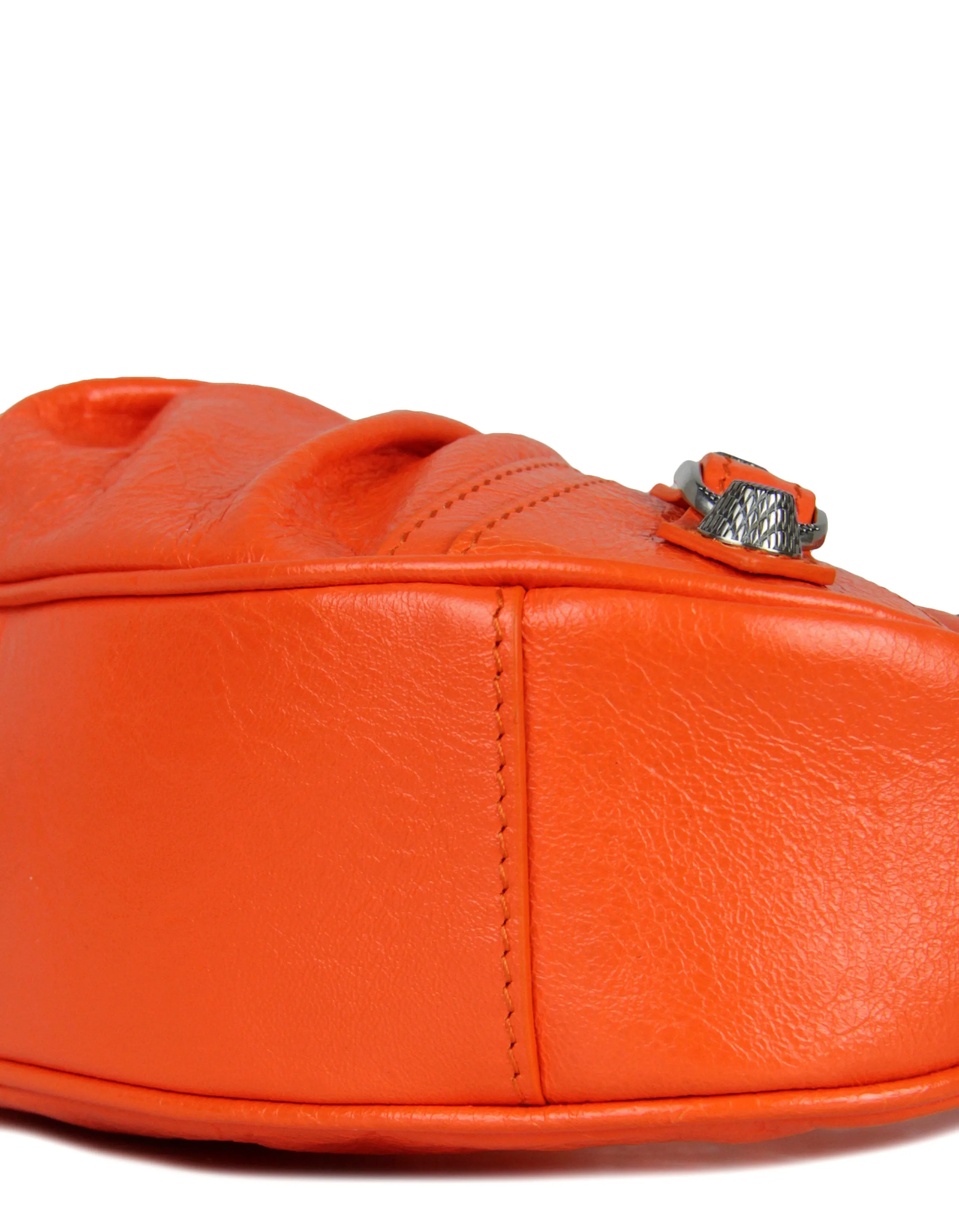 Balenciaga Neon Orange Arena Le Cagole XS Shoulder Bag