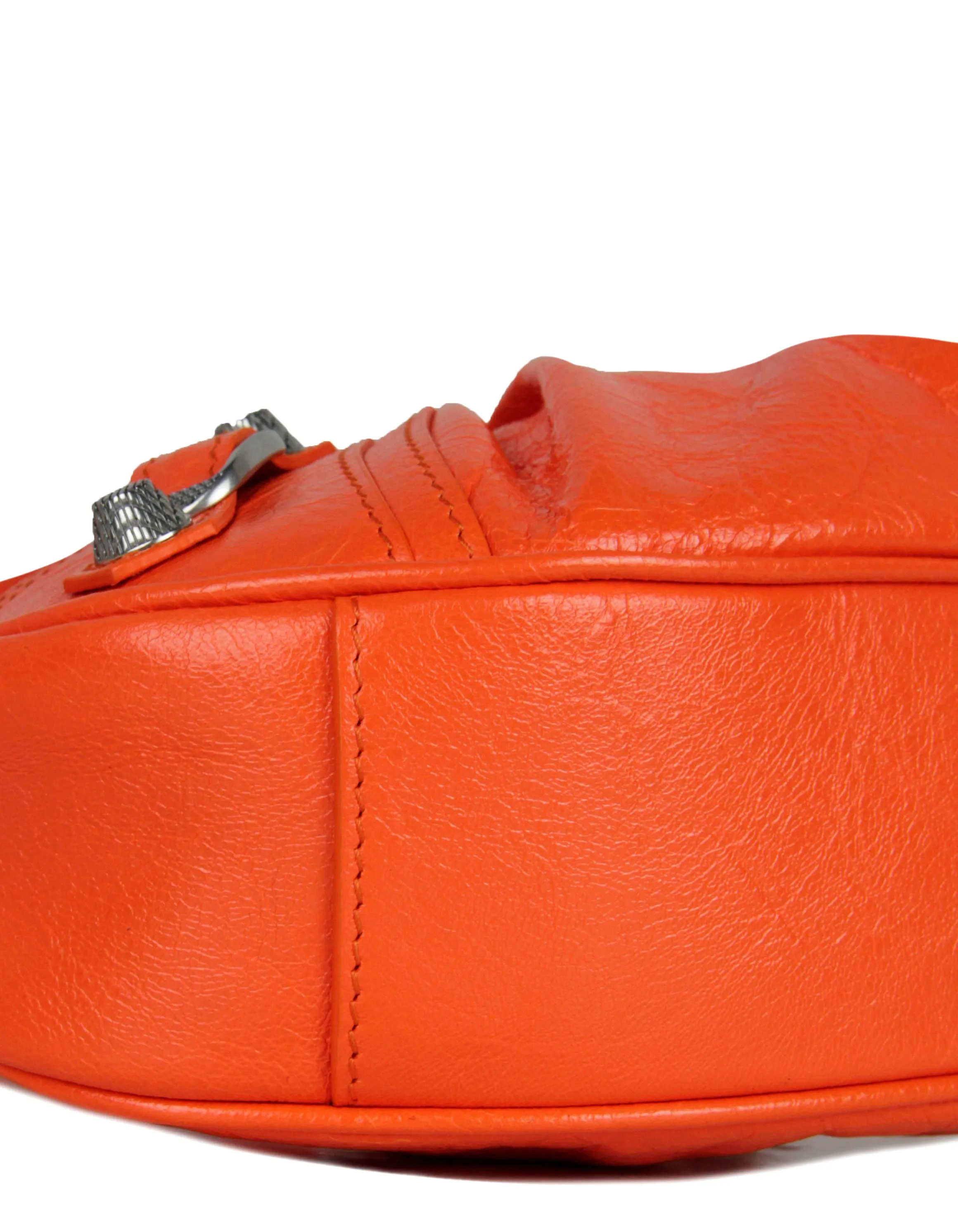 Balenciaga Neon Orange Arena Le Cagole XS Shoulder Bag