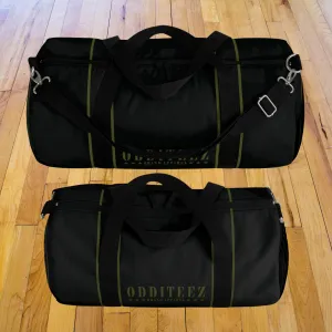 Black & Military Green Star logo design, Black Small & Large Gym Duffel Bags