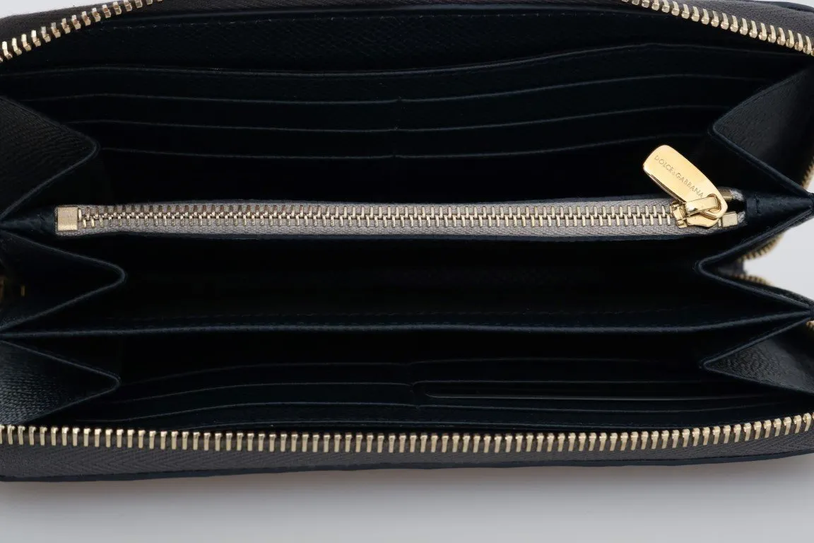 Blue Crocodile Leather Continental Wallet