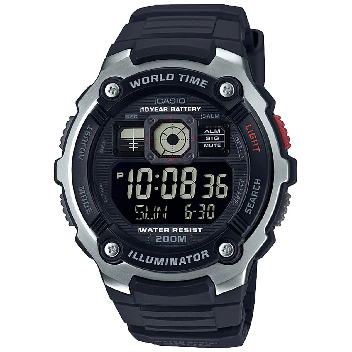 Casio Men's Digi Resin Black