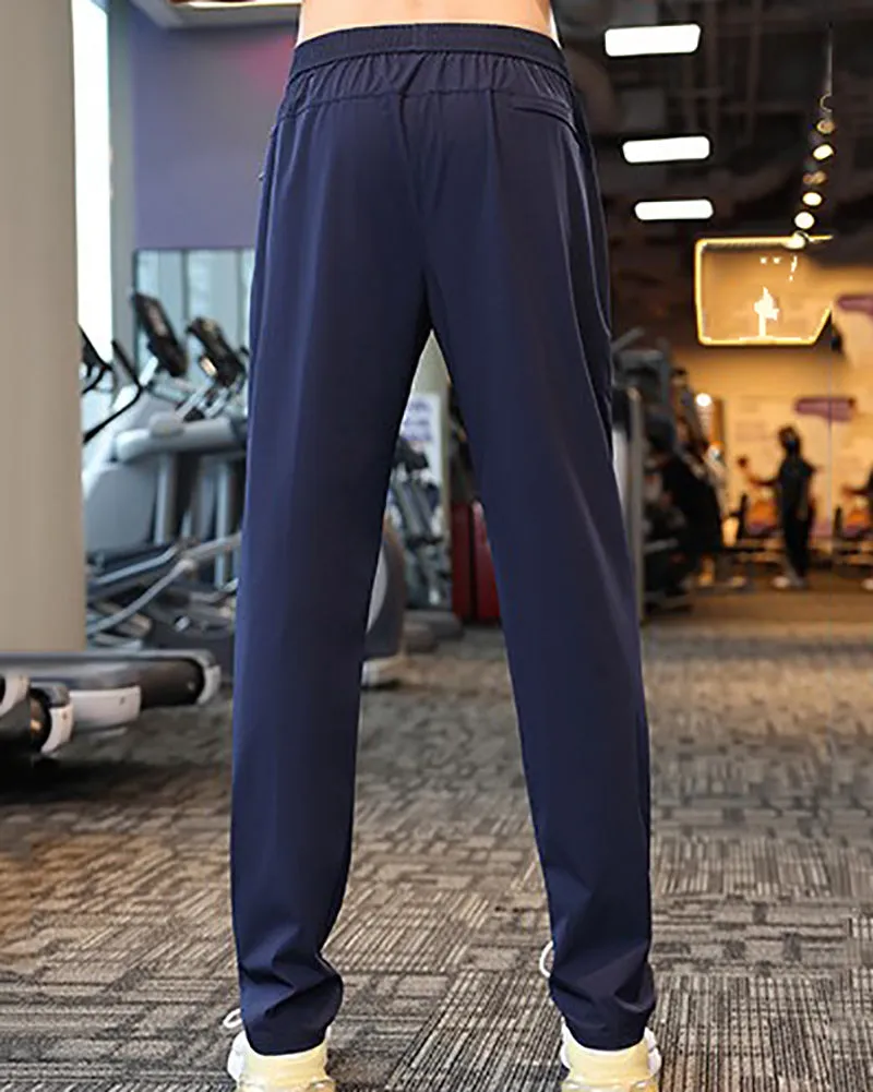 Casual Men's Light Weight Running Sports Joggers Black Blue Gray M-4XL