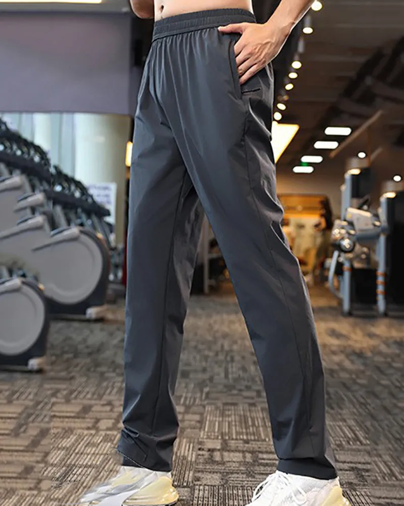 Casual Men's Light Weight Running Sports Joggers Black Blue Gray M-4XL