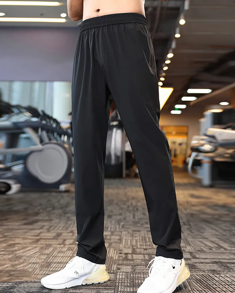 Casual Men's Light Weight Running Sports Joggers Black Blue Gray M-4XL