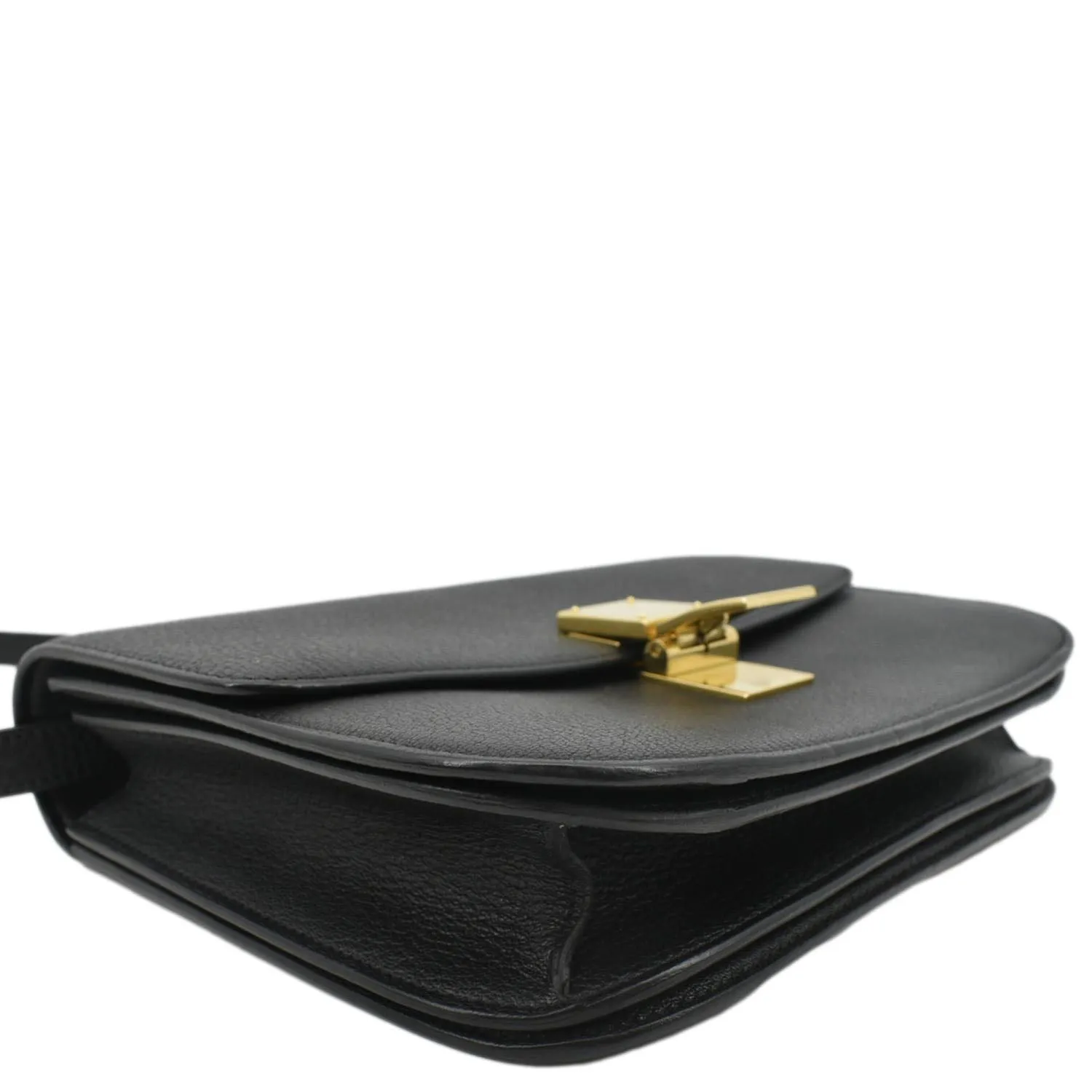 CELINE Classic Box Calfskin Leather Crossbody Bag Black
