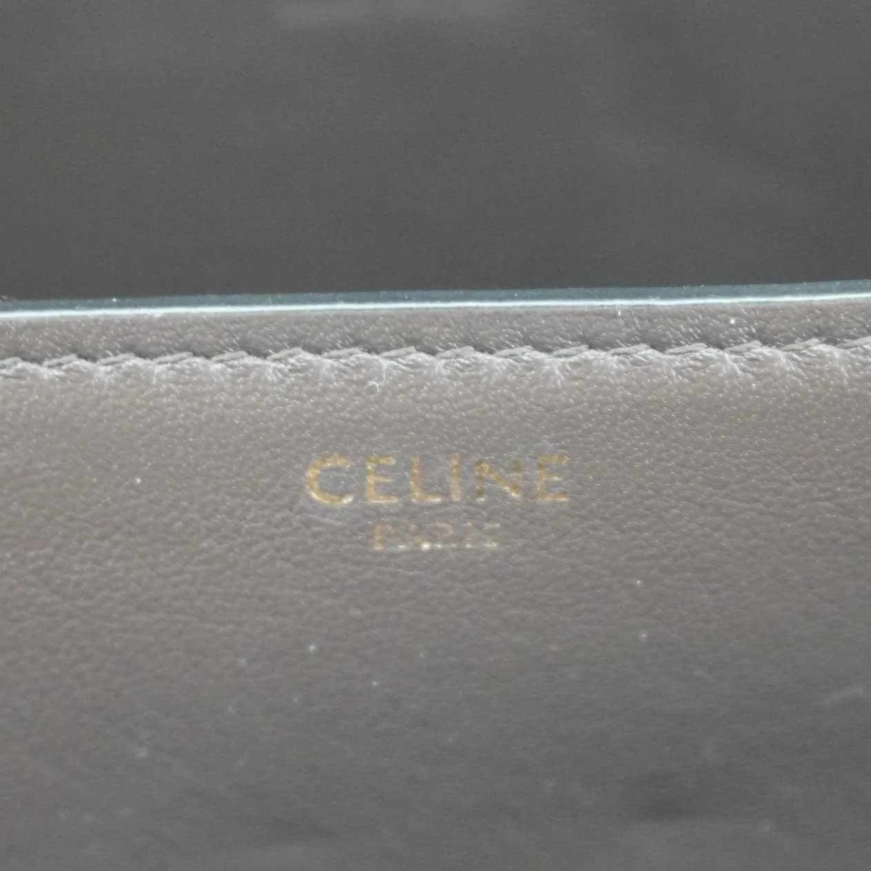 CELINE Classic Box Medium Lizard Leather Shoulder Bag Natural