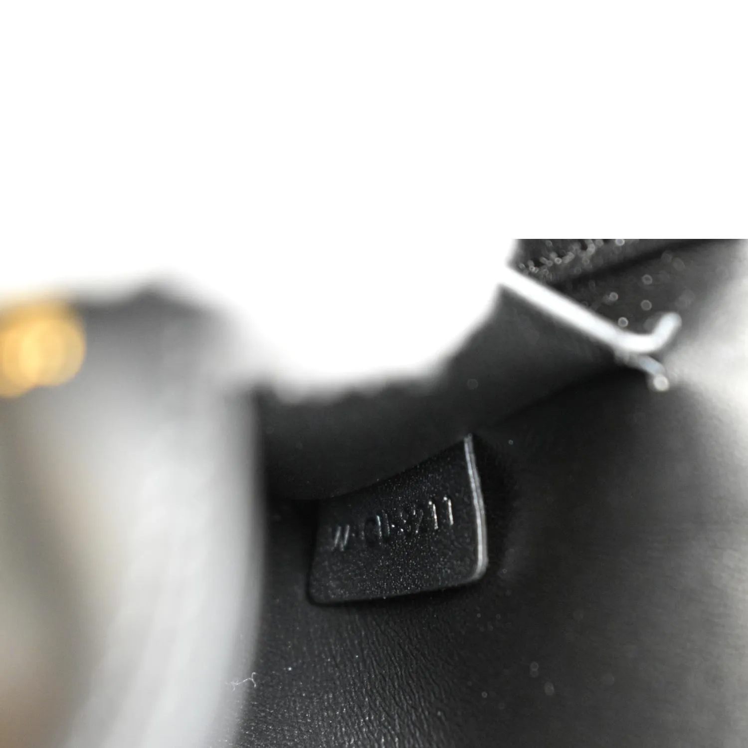CELINE Triomphe Calfskin Leather Shoulder Bag Black
