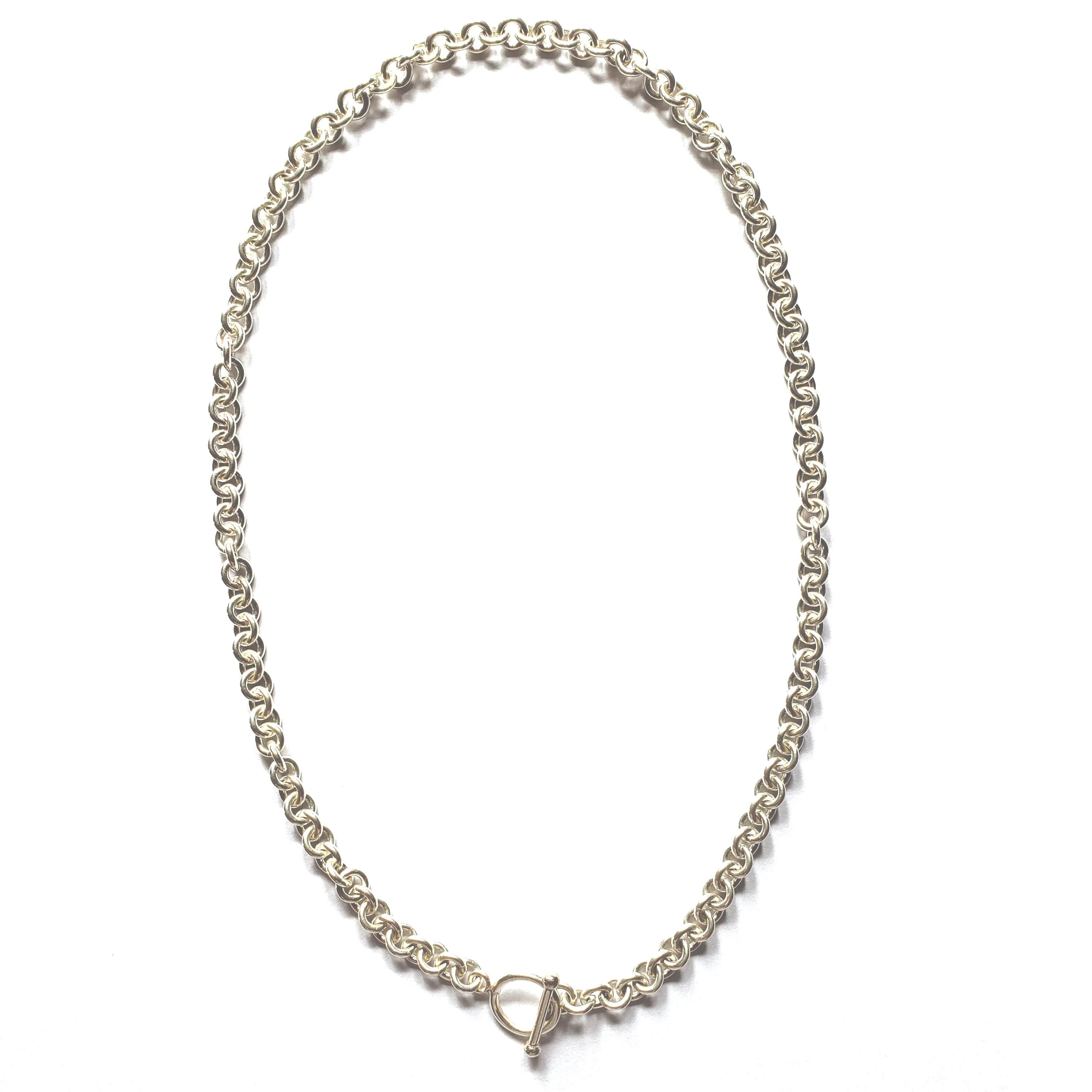 Chain Cable Toggle Clasp Sterling Silver