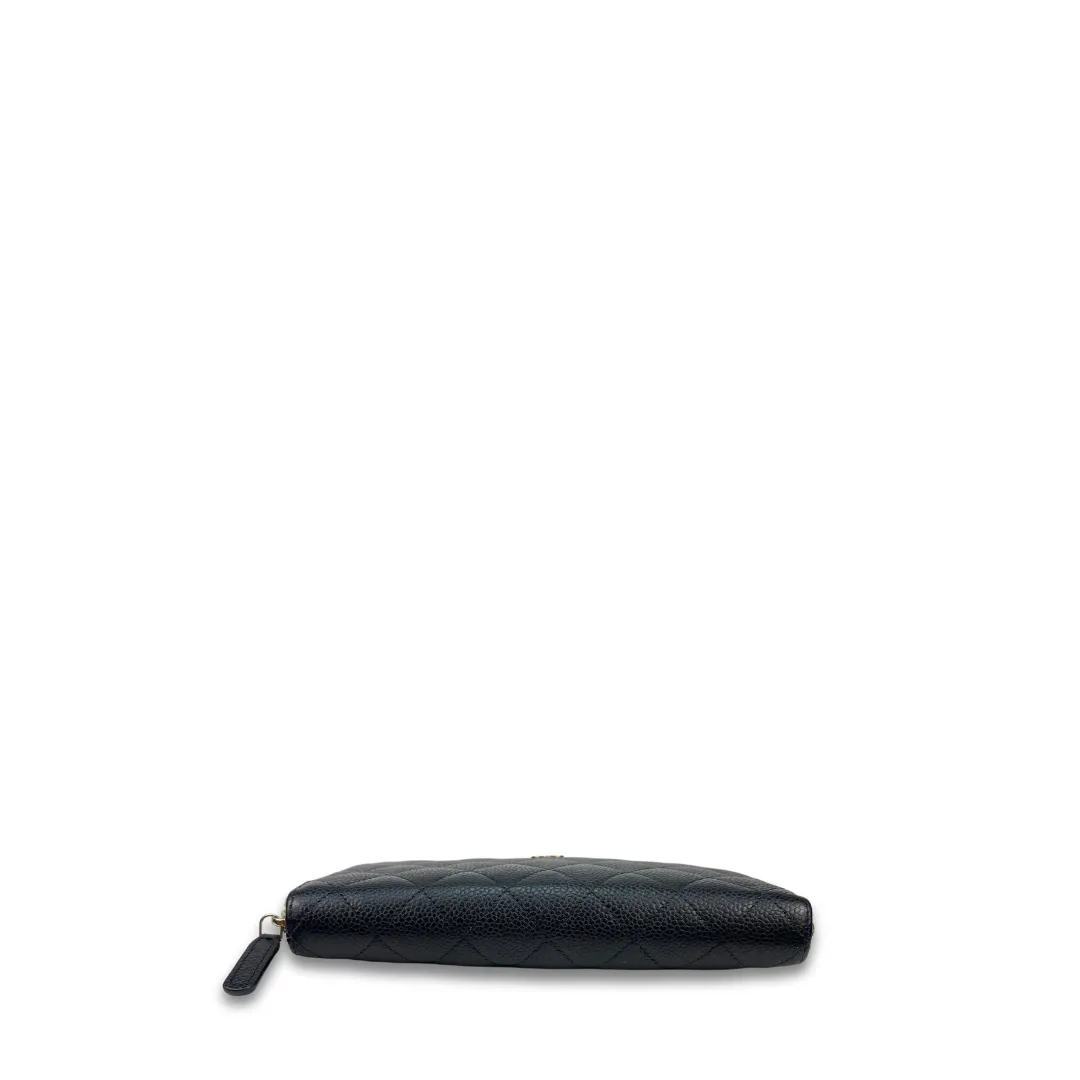 Chanel Classic Caviar Zipper Wallet