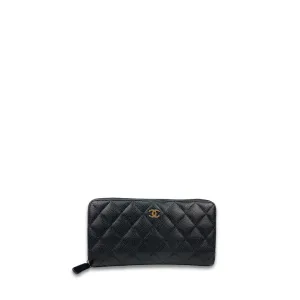 Chanel Classic Caviar Zipper Wallet