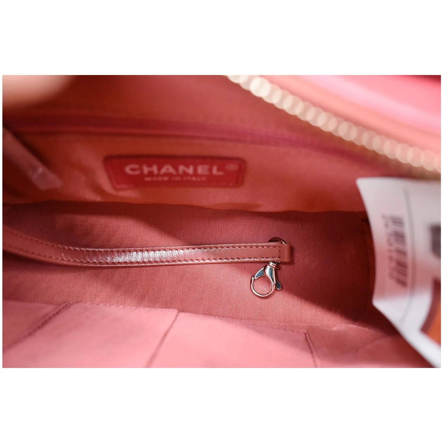 CHANEL Gabrielle Small Aged Calfskin Leather Hobo Crossbody Bag Orange