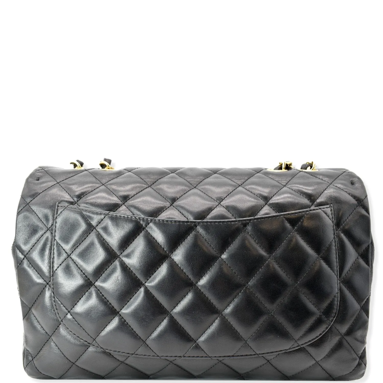 CHANEL Jumbo Classic Single Flap Lambskin Shoulder Bag Black