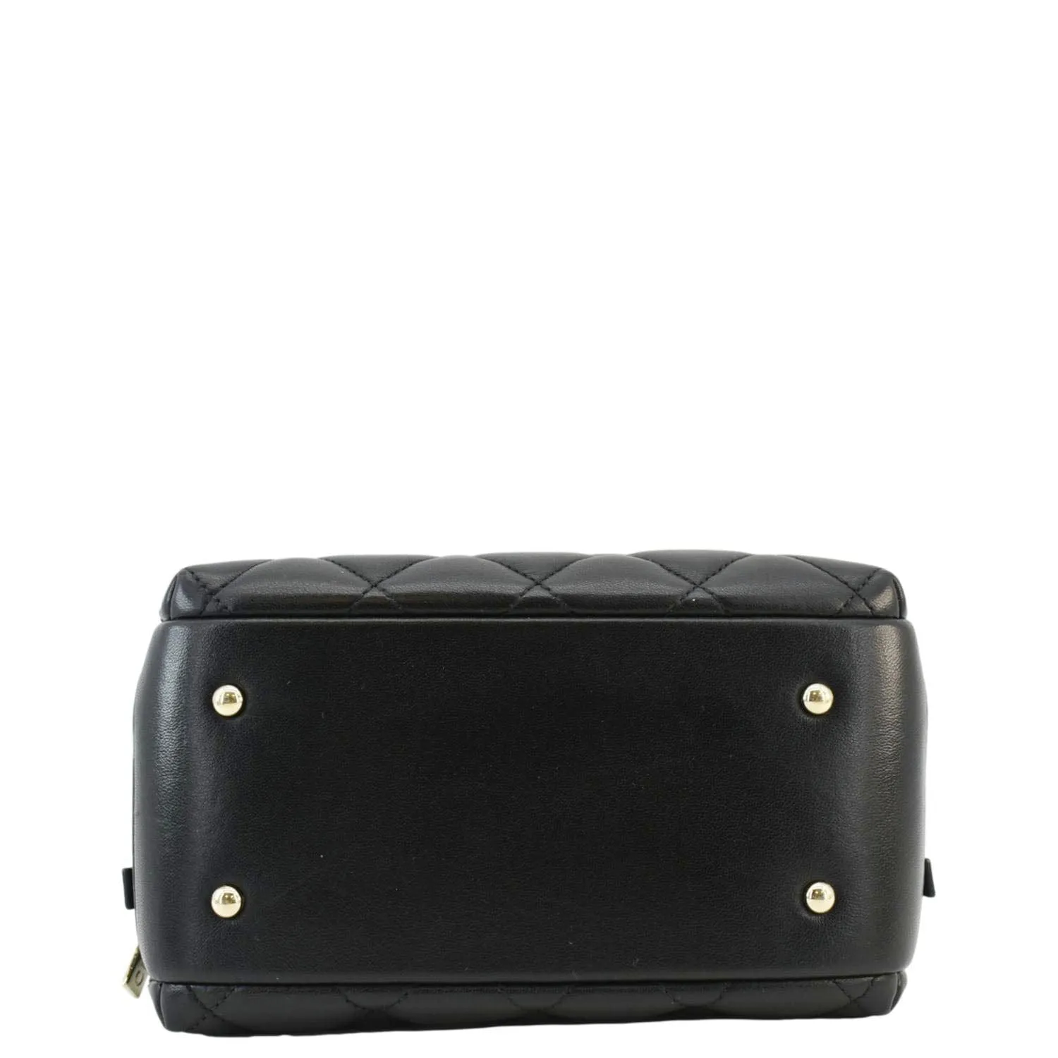 CHANEL Trendy CC Bowling Quilted Leather Shoulder Bag Black