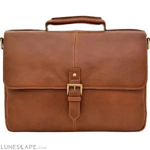 Charles 15" Laptop Compatible Leather Briefcase