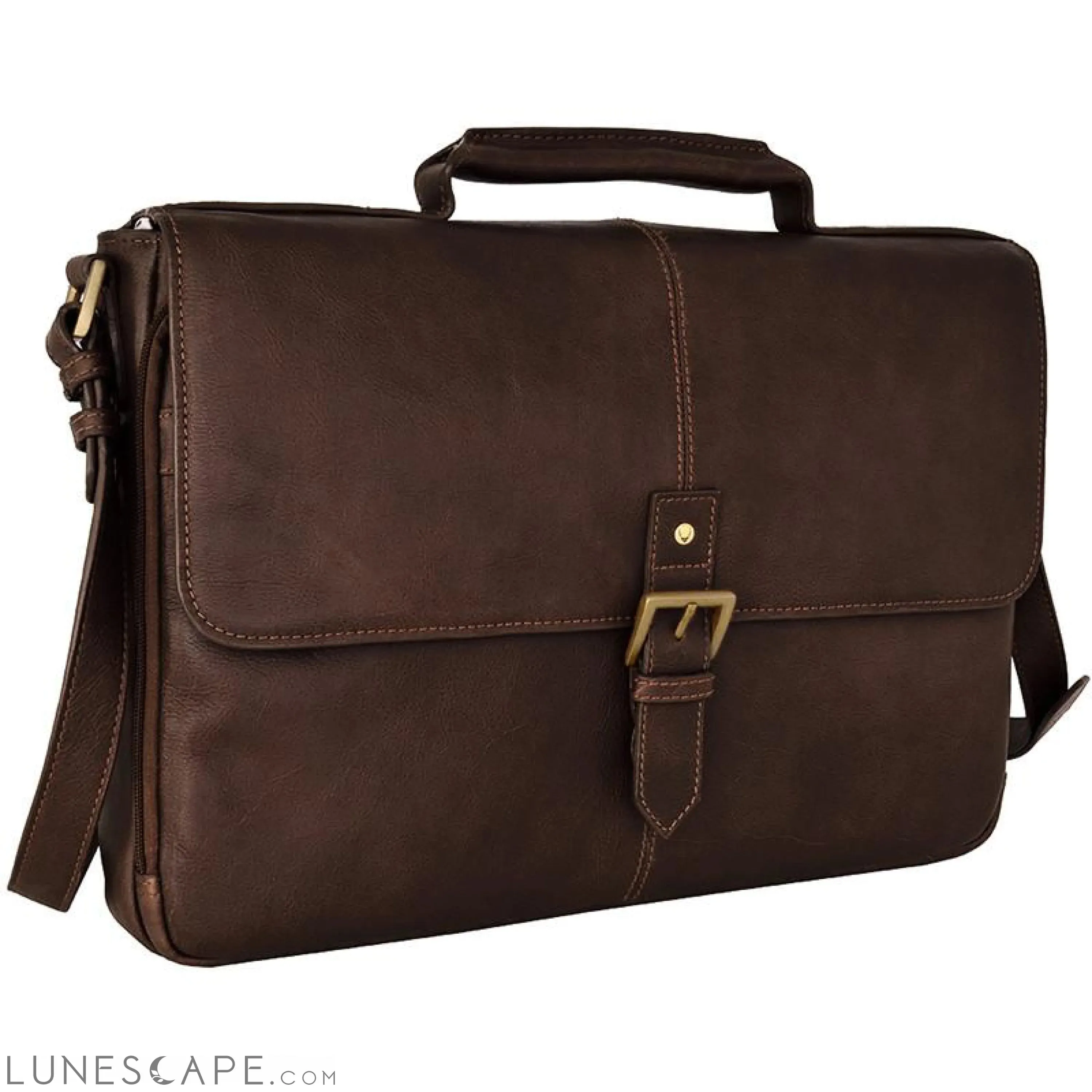 Charles 15" Laptop Compatible Leather Briefcase