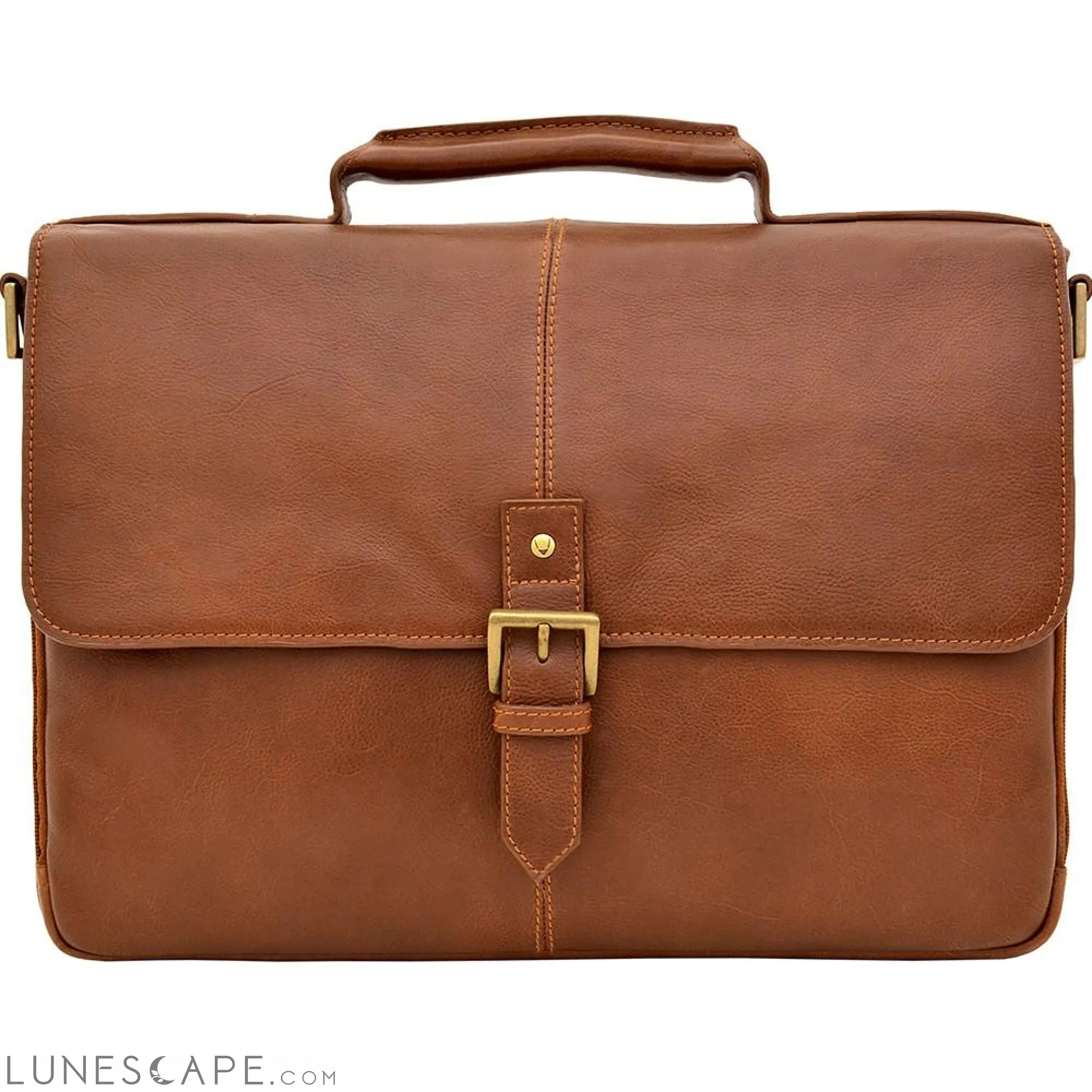 Charles 15" Laptop Compatible Leather Briefcase