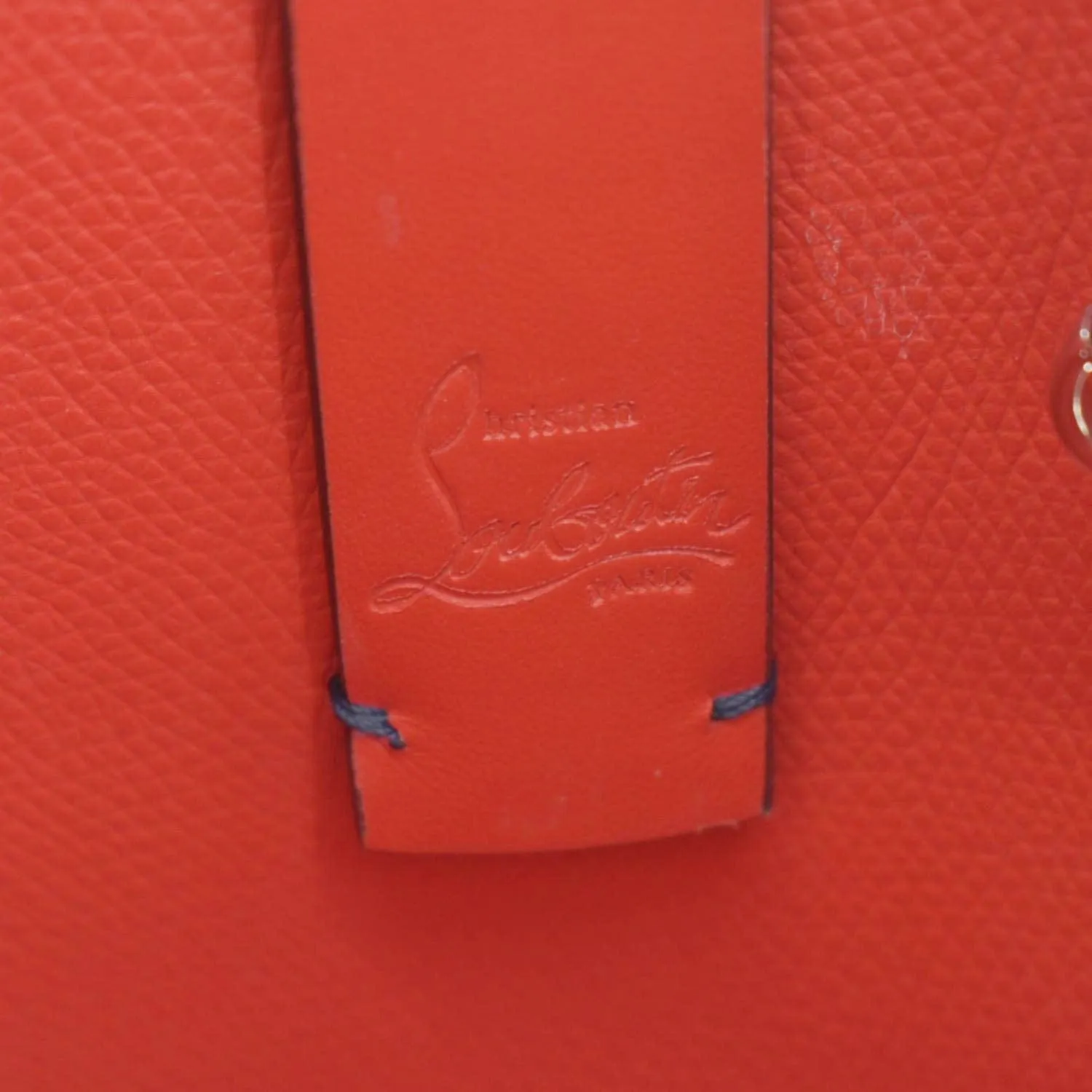 CHRISTIAN LOUBOUTIN Cabata Punk Mini Leather Crossbody Bag Blue