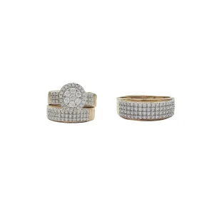 Circular Three-Piece-Set Ring (10K)