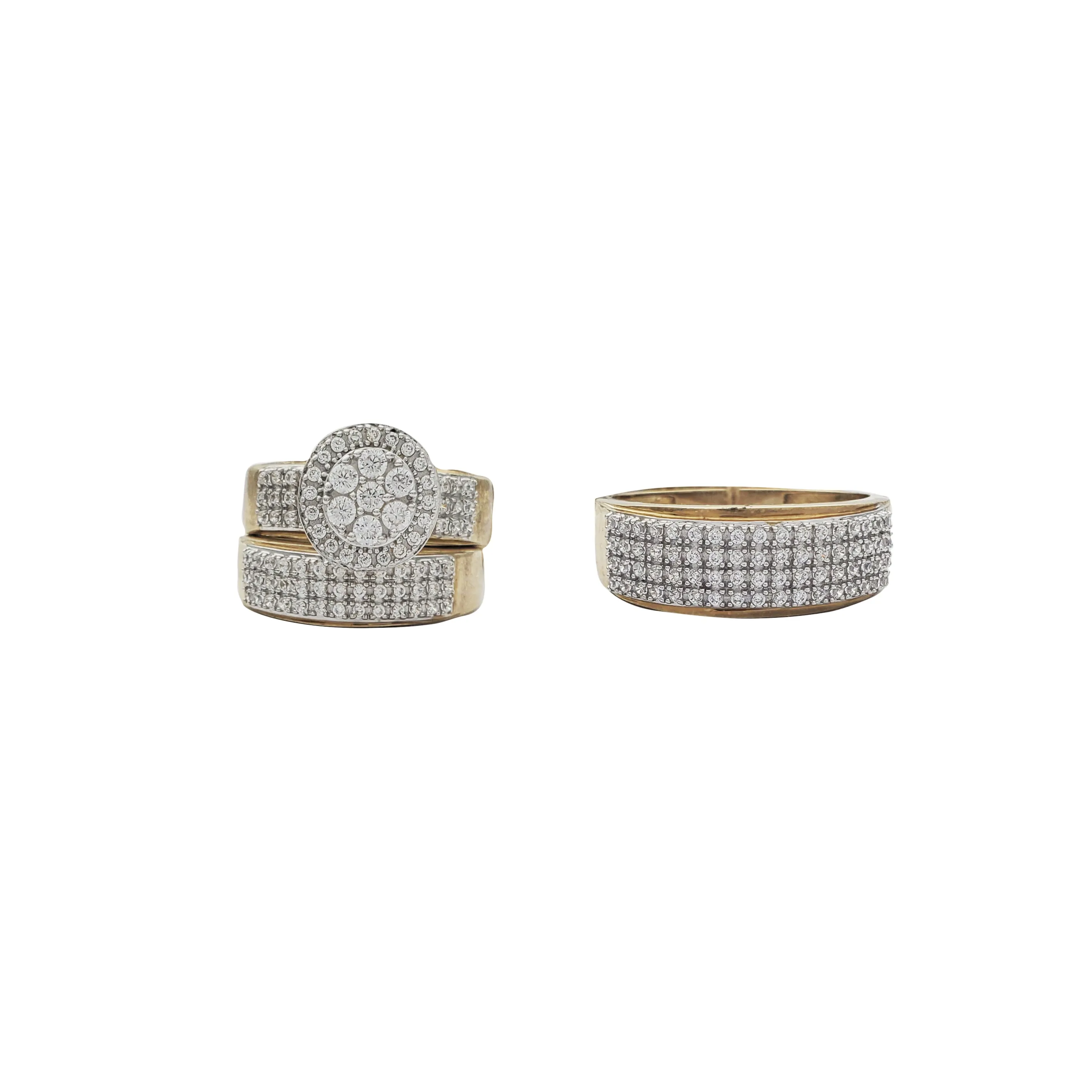 Circular Three-Piece-Set Ring (10K)