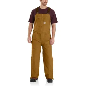 CL104031A-XXXL-Tall Bib Overalls Quilt Lined - BRN