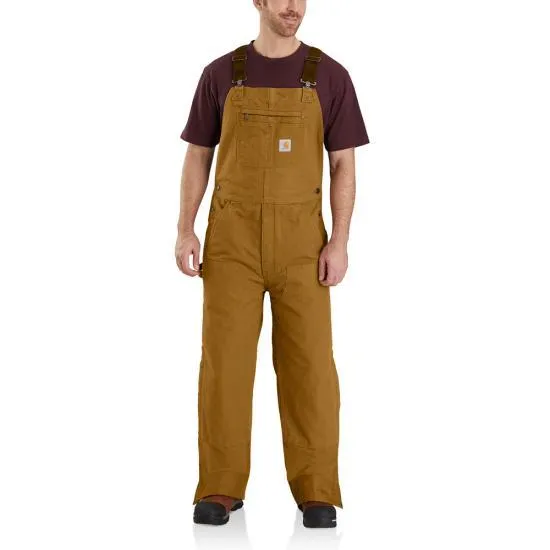 CL104031A-XXXL-Tall Bib Overalls Quilt Lined - BRN