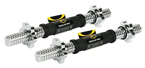 Cockatoo (10 Kg-20 Kg) Professional Dumbbells Set With Regular Metal Integrated (31 mm) Rubber Plates, Dumbbells Kit (10)