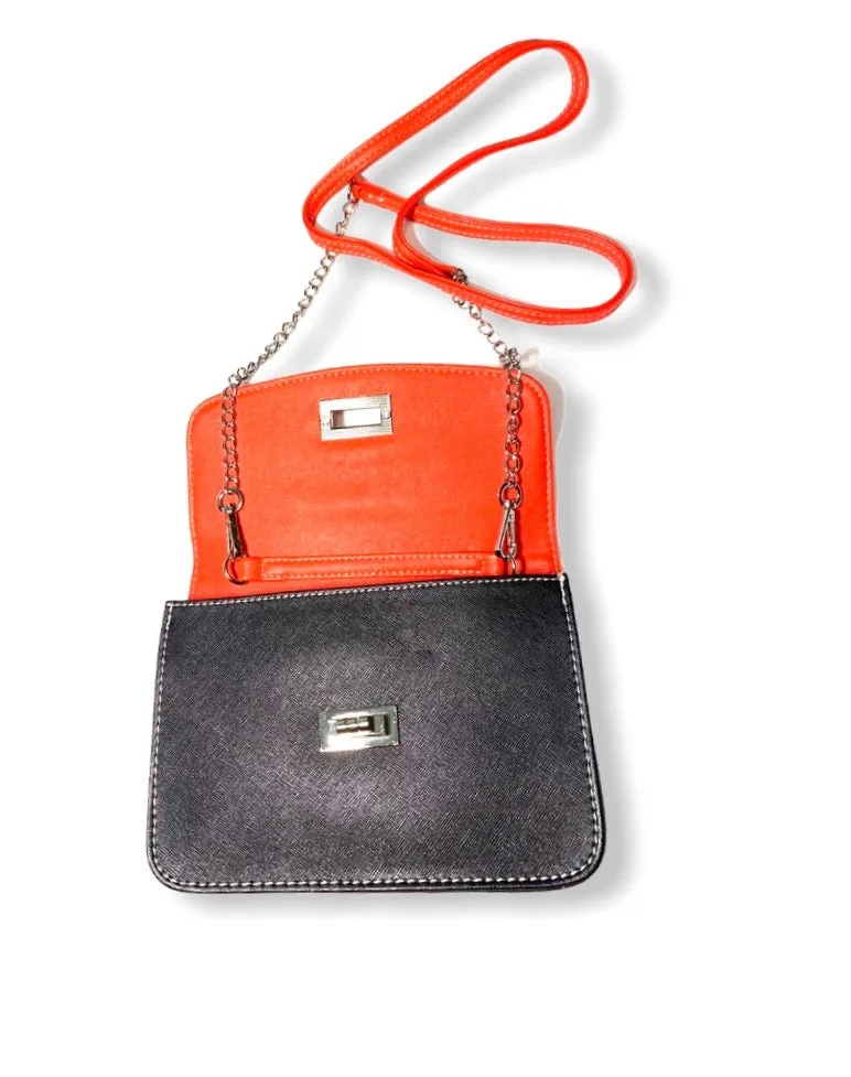 Colorblock Flap Crossbody Bag