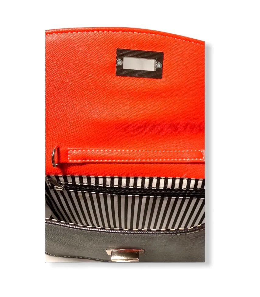 Colorblock Flap Crossbody Bag
