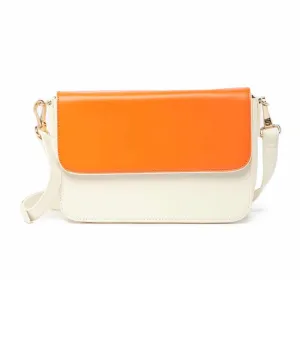 Colorblock Flap Crossbody Bag