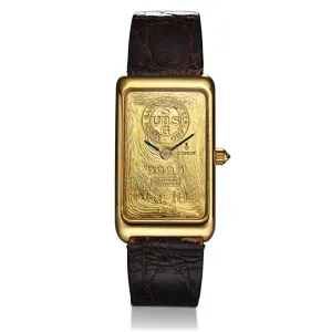 Corum Men's Clock Lingotto 10g 21x34mm Gold 18kt Quartz 42400