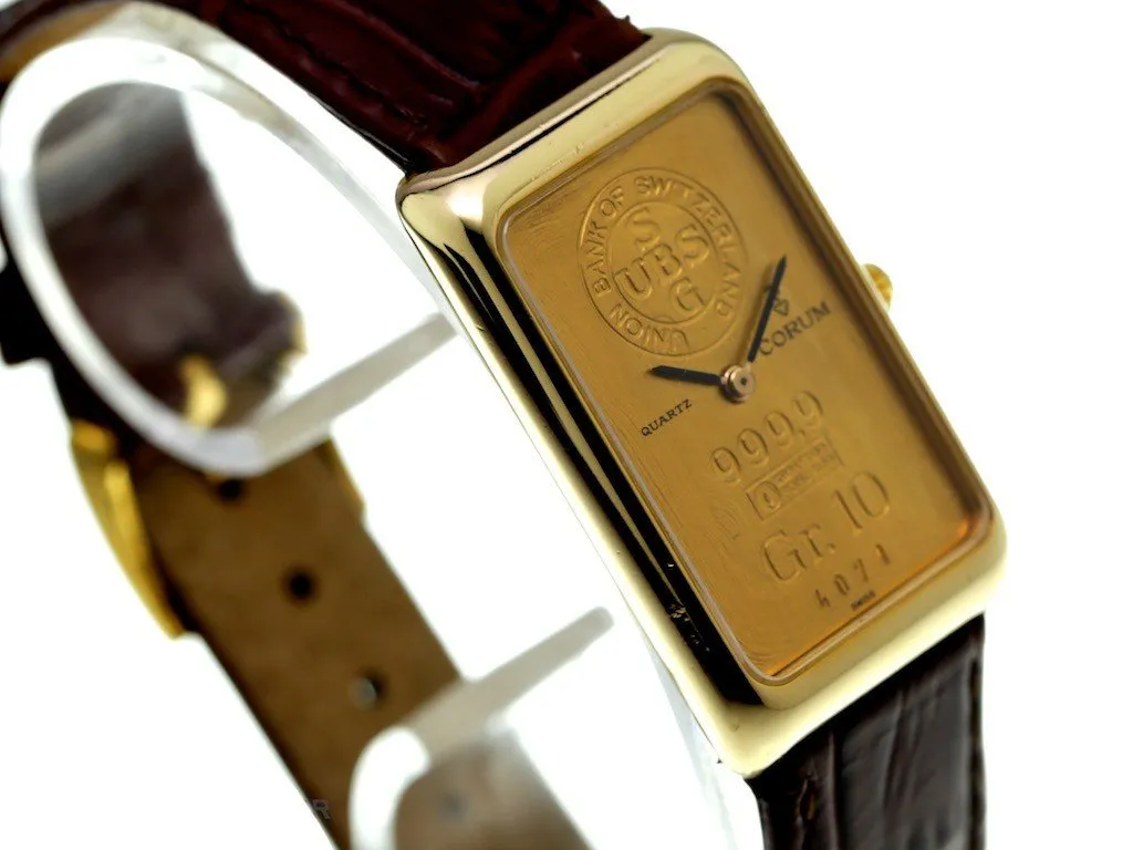 Corum Men's Clock Lingotto 10g 21x34mm Gold 18kt Quartz 42400